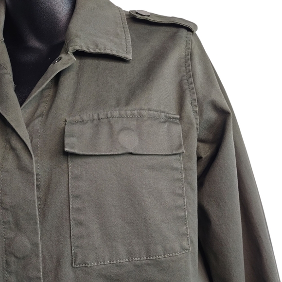 a new day Women's Military Green Embellished Pockets Jacket Size Medium - Picture 9 of 15